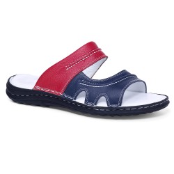 Terlik 0087 Kırmızı-Lacivert